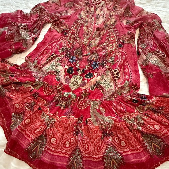 Camilla Silk Dress - Boho Luxe Tunic Style – Size Small (Relaxed Fit) - Picture 11 of 12